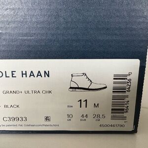 Cole Haan Black Chukka Boots Grand.OS Ultra